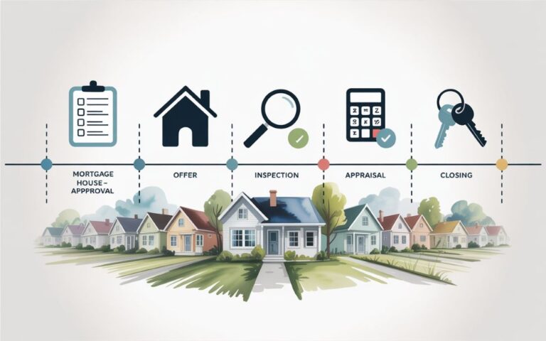 Home buying process timeline diagram