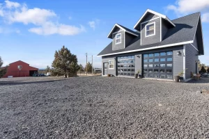 oregon barndo with large glass overhead doors