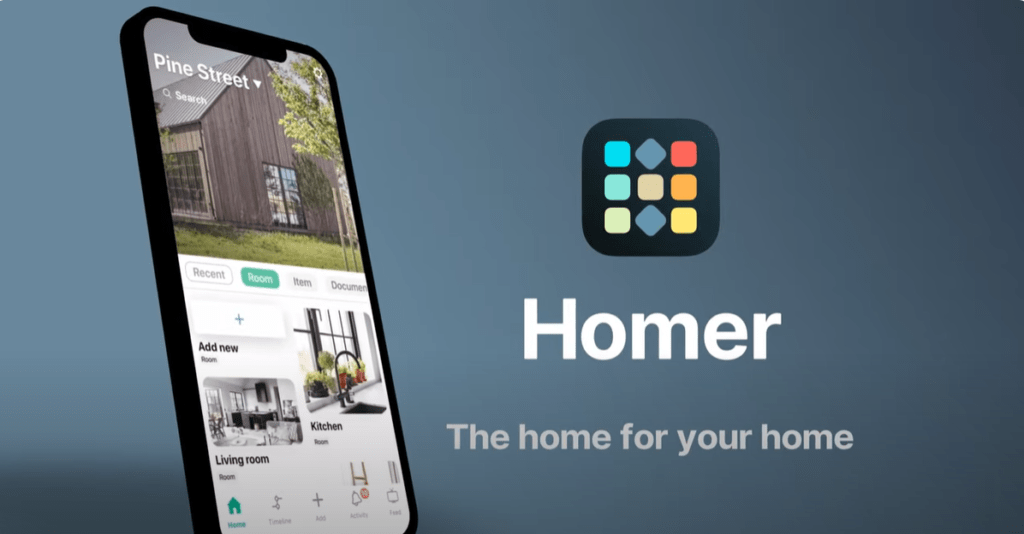image of homer app screen