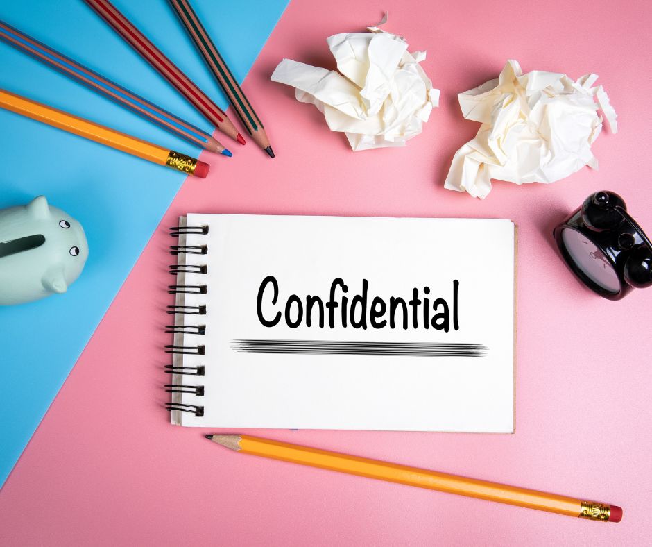 are appraisals confidential-notepad with the word confidential on it