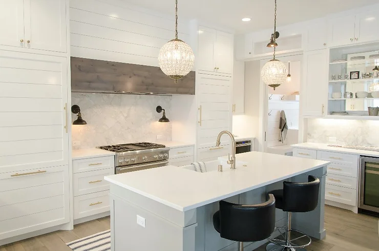 a modern white kitchen