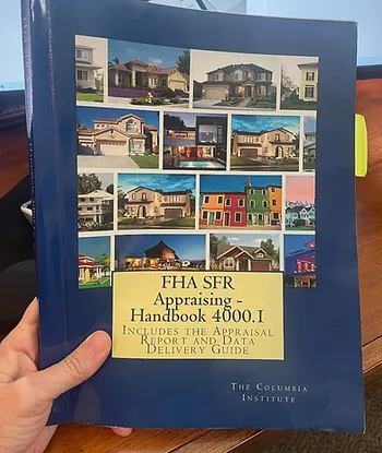 image of fha handbook for an fha appraisal