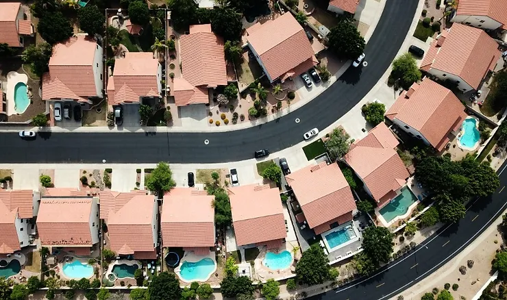 planned unit development aerial view