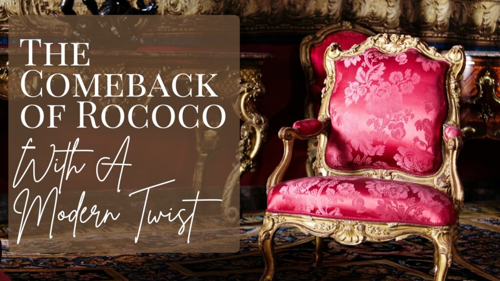 "rococo" title image, victorian style chair