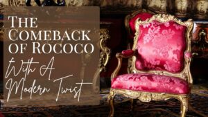 "rococo" title image, victorian style chair