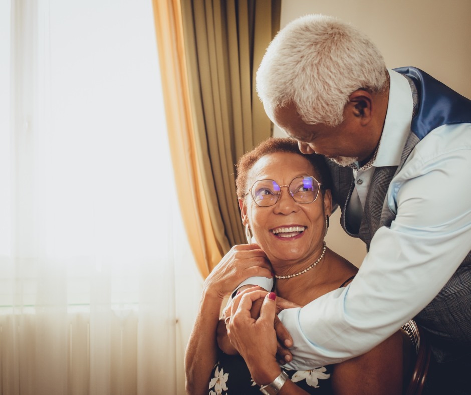 older couple housing trends - an older couple embracing