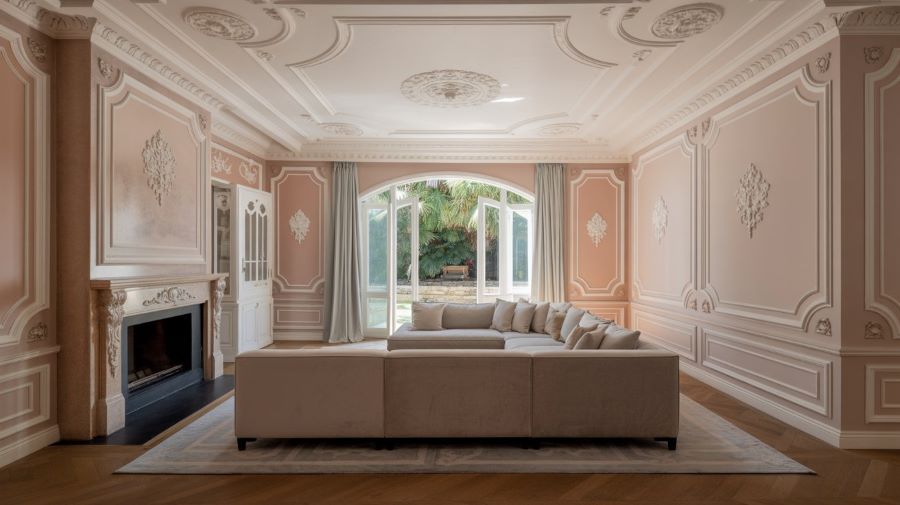 rococo family room modern