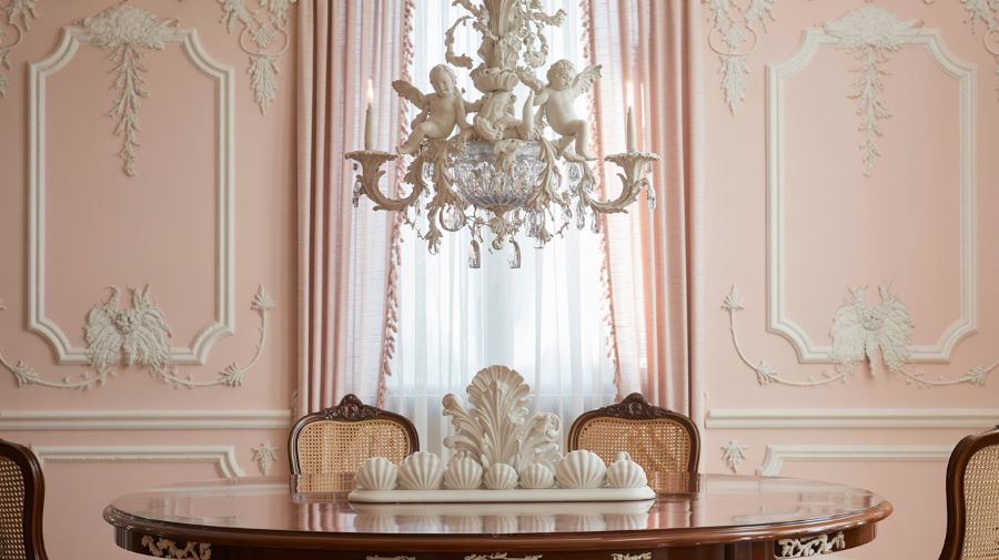 rococo shell dining room rococo dining room with shells
