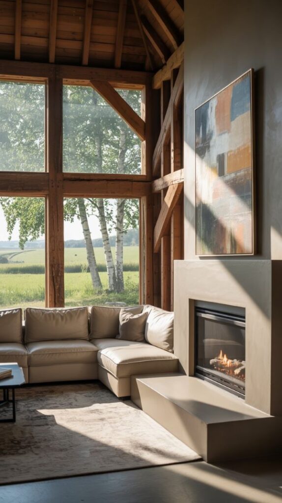 barn conversion adu adu's - a barn converted into modern livng space. rustic