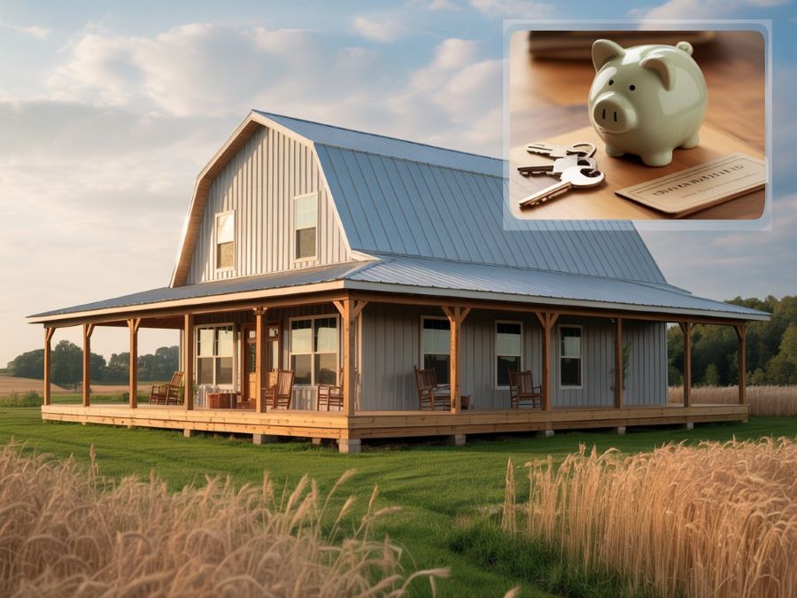 finance a barndo finance a barndominium - new barndominium with piggy bank overlay