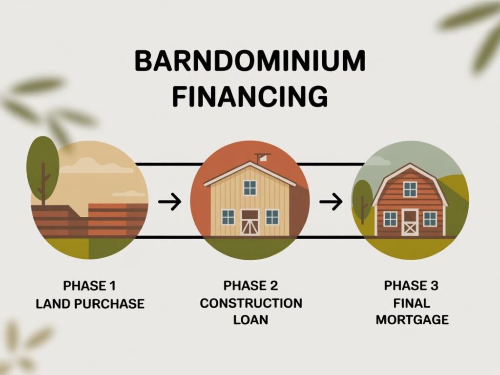 finance infographic finance a barndominium - phase infographic