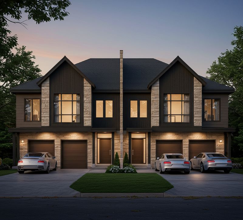luxury duplex1 luxury duplexes - a modern sleek side by side duplex