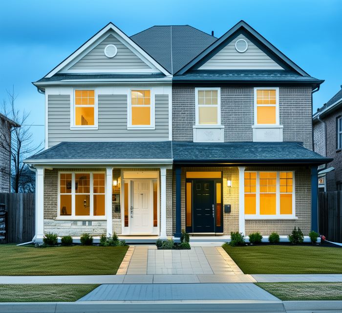 luxury duplex2 luxury duplexes - a mid value range duplex with porches