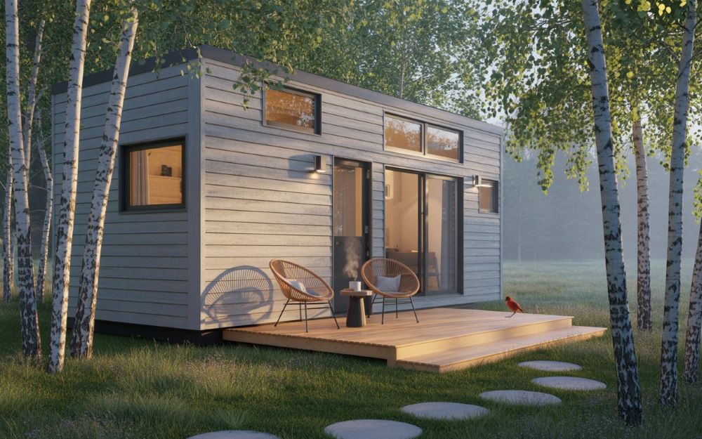 prefab adu adu's - a prefab adu in sunlight