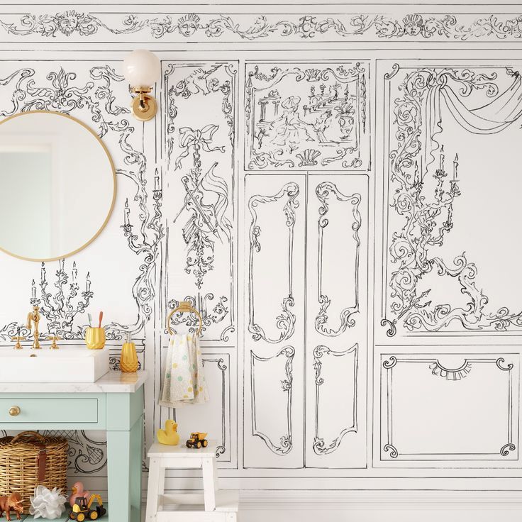 rococo wall accent